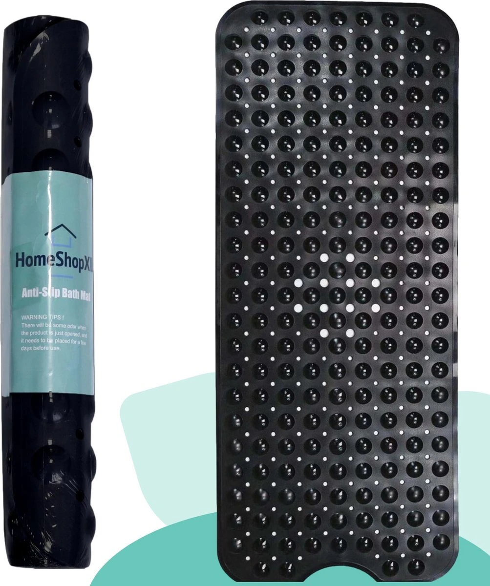 The Original - Badmat Antislip - Zwart - 100x40cm - Antislipmat Douchemat Voor Bad & Douche - Anti Slip Mat Met Zuignappen 10 The Original - Badmat Antislip - Zwart - 100x40cm - Antislipmat Douchemat Voor Bad & Douche - Anti Slip Mat Met Zuignappen - Afbeelding 8