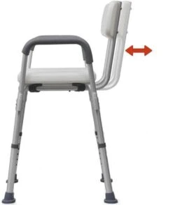 Douchestoel Met Afneembare Rugleuning En Armleuningen - Lichtgewicht En In Hoogte Verstelbaar - Douchekruk -Badkamerproducten Winkel 1009x1200 2