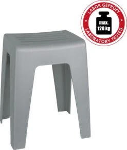 WENKO Badkamerkruk Kumba 38x47cm In Grijs Kunststof - Douchekruk -Badkamerproducten Winkel 1011x1200 3