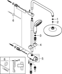 GROHE New Tempesta Cosmopolitan 210 Regendouche - ø 21 Cm - Zonder Thermostaat - Chroom -Badkamerproducten Winkel 1015x1200