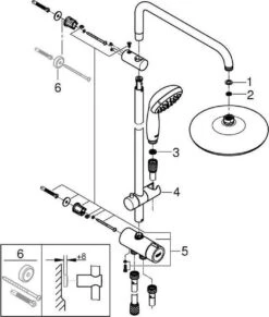 GROHE QuickFix Vitalio Joy 310 Regendouche - CoolTouch - Met Planchet - ø 31 Cm - Chroom 32 GROHE QuickFix Vitalio Joy 310 Regendouche - CoolTouch - Met Planchet - ø 31 Cm - Chroom -Badkamerproducten Winkel 1017x1200