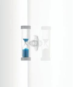 Merkloos Douchetimer - Douchewekker - Doucheklok - Showertimer - Met Zuignap - Waterbesparende - Zandloper - 4 Minuten - Blauw -Badkamerproducten Winkel 1032x1200 1