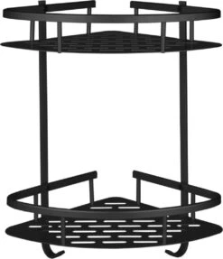 Merkloos Doucherek 2 Laags - Douche Rek Zwart Hangend - Incl 2 Haken Badkamer Accessoires 7 Merkloos Doucherek 2 Laags - Douche Rek Zwart Hangend - Incl 2 Haken Badkamer Accessoires -Badkamerproducten Winkel 1034x1200 1