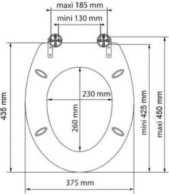 SCHÜTTE WC-Bril 80104 SPIRIT ANTHRAZIT - MDF-Hout - Soft Close - Verchroomde Scharnieren - Gelakt - Gesatineerd Antraciet -Badkamerproducten Winkel 1048x1200 3