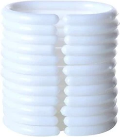 Livetti | Douchegordijn - Shower Curtain | 180x200 | Licht Grijs | One Stk | Polyester | Inclusief Ringen | 1800694 -Badkamerproducten Winkel 1050x1200