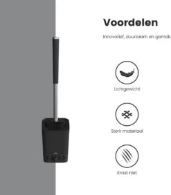 L'Sanc TB362 Plus - WC Borstel - Toiletborstel Met Houder - Zwart -Badkamerproducten Winkel 1051x1200