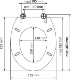 SCHÜTTE WC-Bril 80123 GREY STEEL - MDF-Hout - Soft Close - Verchroomde Scharnieren - Decor - 3-zijdige Print -Badkamerproducten Winkel 1057x1200 6