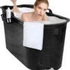 LIFEBATH - Zitbad Mira - Bath Bucket XL - 400L - Ligbad 122 Cm - Zwart -Badkamerproducten Winkel 1066x1200 3