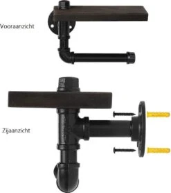 Merkloos Toiletrolhouder Met Telefoonplankje – Plankje - Toiletpapier - Zwart - WC Rolhouder – Badkamer Accesoires – Telefoonhouder -Badkamerproducten Winkel 1067x1200 1