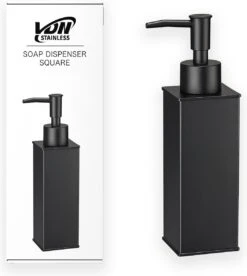 VDN Stainless Zeeppompje - Zeepdispenser - Zeeppompje Vrijstaand - Zwart - Vierkant - RVS 16 VDN Stainless Zeeppompje - Zeepdispenser - Zeeppompje Vrijstaand - Zwart - Vierkant - RVS -Badkamerproducten Winkel 1072x1200