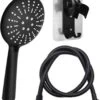 IBright Douchekop Met Slang – Mat Zwart - 3 Functies – Handdouche – Hoofddouche Inclusief Wandhouder Zonder Boren 2 IBright Douchekop Met Slang – Mat Zwart - 3 Functies – Handdouche – Hoofddouche Inclusief Wandhouder Zonder Boren -Badkamerproducten Winkel 1075x1200