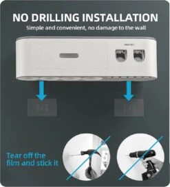 LuxeBass Tandenborstel Organizer | Tandenborstelhouder | Automatisch Tandpasta Dispenser | Met Lade En Opbergvak Voor Badkamer - LB544 -Badkamerproducten Winkel 1086x1200 5