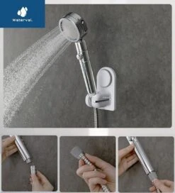 Zelfklevende Douchekophouder Met Zuignap - Universele Douchekop & Handdouche Houder - Verstelbaar - Handdouchehouder - Douche Kop Wandhouder - Zonder Boren & Schroeven -Badkamerproducten Winkel 1088x1200