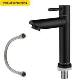 Stylumo Zwarte Toiletkraan – Fonteinkraan Zwart – Koudwaterkraan – WC Kraan – Badkamermeubel Kraan Alleen Koud Water -Badkamerproducten Winkel 1096x1200 5