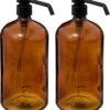 5Five Zeeppompjes/zeepdispensers Van Glas - 2x Stuks - Bruin - 1 Liter -Badkamerproducten Winkel 1097x1200 4