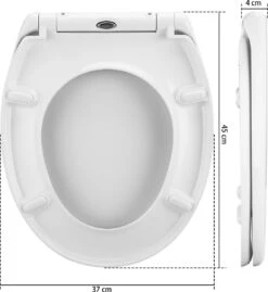 Casaria Wc Bril Duroplastic - Soft-close – Antibacterieel Wit -Badkamerproducten Winkel 1103x1200 2