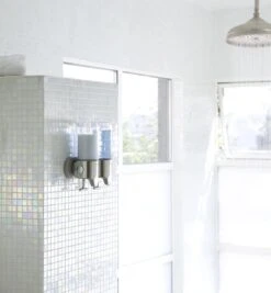 Simplehuman Zeepdispenser Wand Duo - RVS - 22.6x9.4x24.5 Cm - Zilver -Badkamerproducten Winkel 1112x1200 3