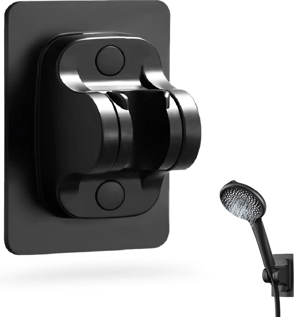 Douchekophouder Zwart Zelfklevend – Verstelbaar – Handdouchehouder – Douchekop Houder Zonder Boren 3 Douchekophouder Zwart Zelfklevend – Verstelbaar – Handdouchehouder – Douchekop Houder Zonder Boren
