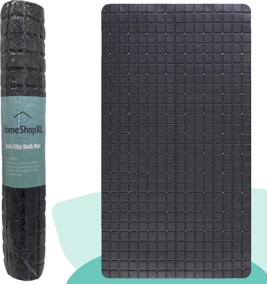 The Original - Douchemat Antislip - Zwart - 70x40cm - Antislipmat Badmat Voor Bad & Douche - Anti Slip Mat Met Zuignappen 4 The Original - Douchemat Antislip - Zwart - 70x40cm - Antislipmat Badmat Voor Bad & Douche - Anti Slip Mat Met Zuignappen - Afbeelding 2