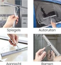 Aquafy Raamwisser RVS - Incl. Douchespons - Douchetrekker Voor Badkamer - Raamwisser Douche - Douchewisser RVS - Luxe Trekker Met Ophanghaak -Badkamerproducten Winkel 1129x1200 2