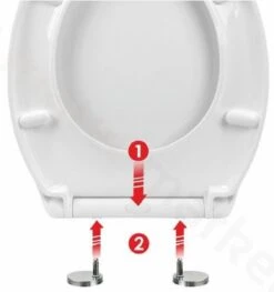 Sanitary WC-bril Met Print - Kunstof - Softcolse - RVS Schanieren - Afklikbaar -Badkamerproducten Winkel 1129x1200 3