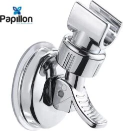 Merkloos Douchekophouder - Grote Zuignap - Klik&Vast - Draaibaar - Chroom -Badkamerproducten Winkel 1131x1200