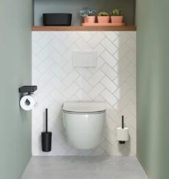 Tiger Carv - Toiletrolhouder Met Planchet - Zwart -Badkamerproducten Winkel 1132x1200 1