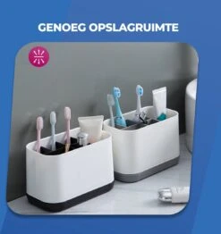 Roegaarden Tandenborstelhouder – Badkamer Organizer – 6 Sorteervakken - Met Lekbak -Wit -Badkamerproducten Winkel 1132x1200 2
