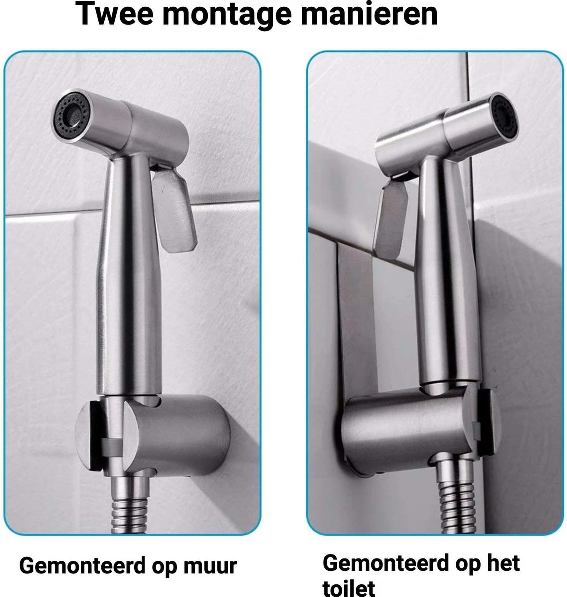 El Suvon® Bidet Handdouche - Shattaf - Bidet Sproeier - Bidetkraan 8 El Suvon® Bidet Handdouche - Shattaf - Bidet Sproeier - Bidetkraan - Afbeelding 6