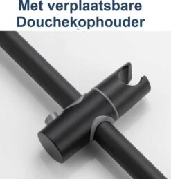 Moodcare® Glijstang - Douche Glijstang - 70 Cm - Mat Zwart - Zonder Boren -Badkamerproducten Winkel 1143x1200 1