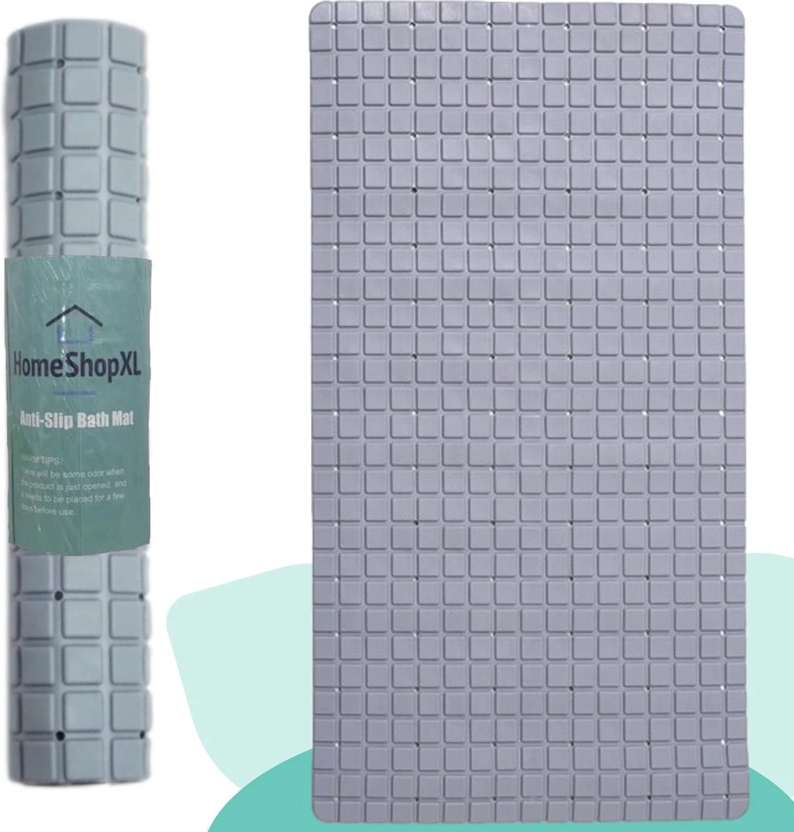The Original - Douchemat Antislip - Grijs - 70x40cm - Antislipmat Badmat Voor Bad & Douche - Anti Slip Mat Met Zuignappen 3 The Original - Douchemat Antislip - Grijs - 70x40cm - Antislipmat Badmat Voor Bad & Douche - Anti Slip Mat Met Zuignappen