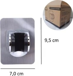 Merkloos Douchekophouder – Douchekop Houder – Handdouchehouder – Douchehouder - Zonder Boren – Verstelbaar - Zelfklevend - Met Haakje -Badkamerproducten Winkel 1152x1200 2