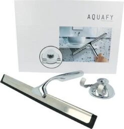 Aquafy Raamwisser RVS - Incl. Douchespons - Douchetrekker Voor Badkamer - Raamwisser Douche - Douchewisser RVS - Luxe Trekker Met Ophanghaak -Badkamerproducten Winkel 1155x1200 4