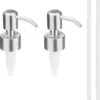 Navaris Roestvrijstalen Zeepdispenserkop Set X2 - Opschroefbare Pompkop Voor Flessen - 22-24 Mm Mondstuk Voor Vloeistof, Lotion - Zilverkleurig -Badkamerproducten Winkel 1155x1200 8