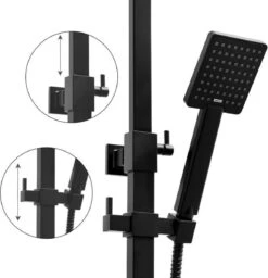 Doucheset Zwart - Met Regendouche 30cm - En Thermostaatkraan -Badkamerproducten Winkel 1156x1200 1