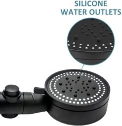 Imperatoris | DoucheSet - Douchekop Met Slang, Houder & Badmuts/Douchemuts - Waterbesparend – Hoge Druk – Regendouche - Zwart Mat -Badkamerproducten Winkel 1159x1200 1