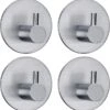 4x Handdoekhaakjes (Zelfklevend) Van RVS Zilver – Zelfklevende Haakjes – Wandhaak – Handdoekhouder – Ophanghaken Voor Keuken Of Badkamer (Accessoires) -Badkamerproducten Winkel 1161x1200 2