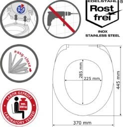 WENKO WC Bril Gubbio - Antibacterieel Wit Duroplast - Easy-Close Sluiting - Fix-Clip Bevestiging In RVS - Belastbaar Tot 350 Kg - Toiletbril - Toiletzitting 22 WENKO WC Bril Gubbio - Antibacterieel Wit Duroplast - Easy-Close Sluiting - Fix-Clip Bevestiging In RVS - Belastbaar Tot 350 Kg - Toiletbril - Toiletzitting -Badkamerproducten Winkel 1165x1200 8