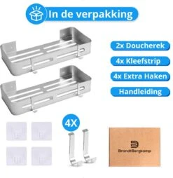 BrandtBergkamp RVS Doucherek 2 Laags – Zonder Boren – Doucherekje Hangend – Badkamerrek Zilver 19 BrandtBergkamp RVS Doucherek 2 Laags – Zonder Boren – Doucherekje Hangend – Badkamerrek Zilver -Badkamerproducten Winkel 1166x1200 3