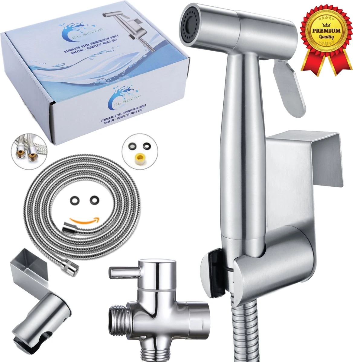 El Suvon® Bidet Handdouche - Shattaf - Bidet Sproeier - Bidetkraan 3 El Suvon® Bidet Handdouche - Shattaf - Bidet Sproeier - Bidetkraan