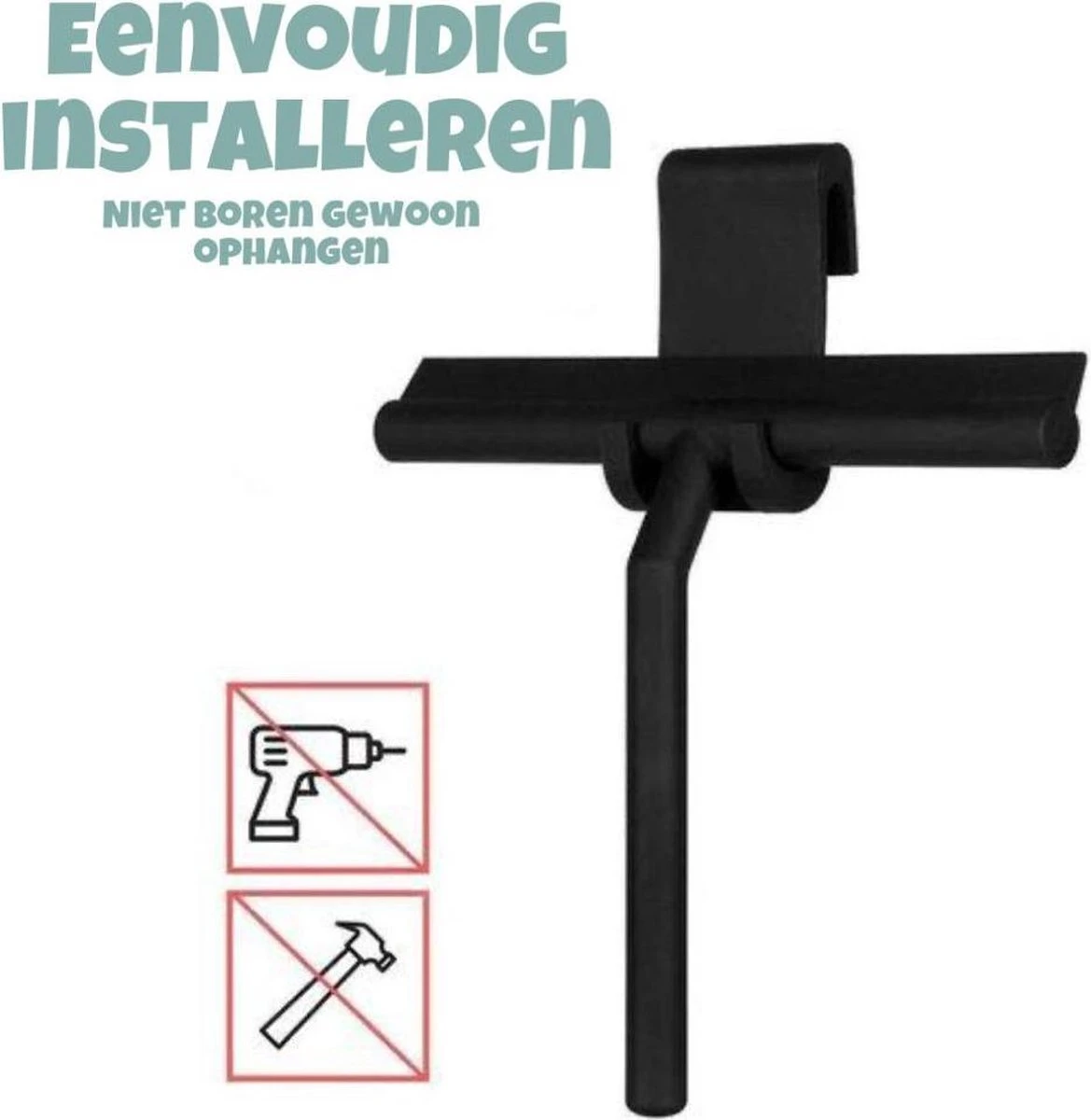 Merkloos Douchewisser Zwart Met Ophanghaak - Raamwisser - Douche Trekker - Badkamer Accessoires - Wisser Douche - Silicone Raamtrekker 8 Merkloos Douchewisser Zwart Met Ophanghaak - Raamwisser - Douche Trekker - Badkamer Accessoires - Wisser Douche - Silicone Raamtrekker - Afbeelding 6