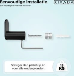 Handdoekhaakjes Zwart - Boren - 2x Wandhaakjes - Handdoekhouder Badkamer -Badkamerproducten Winkel 1171x1200