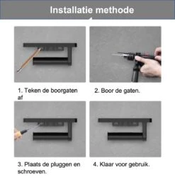 SaniRay Toiletrolhouder Met Telefoonhouder - Toiletrolhouder Met Planchet Voor Telefoon - Kunststof - WC Rolhouder Met Plankje Voor Telefoon. -Badkamerproducten Winkel 1173x1200 6