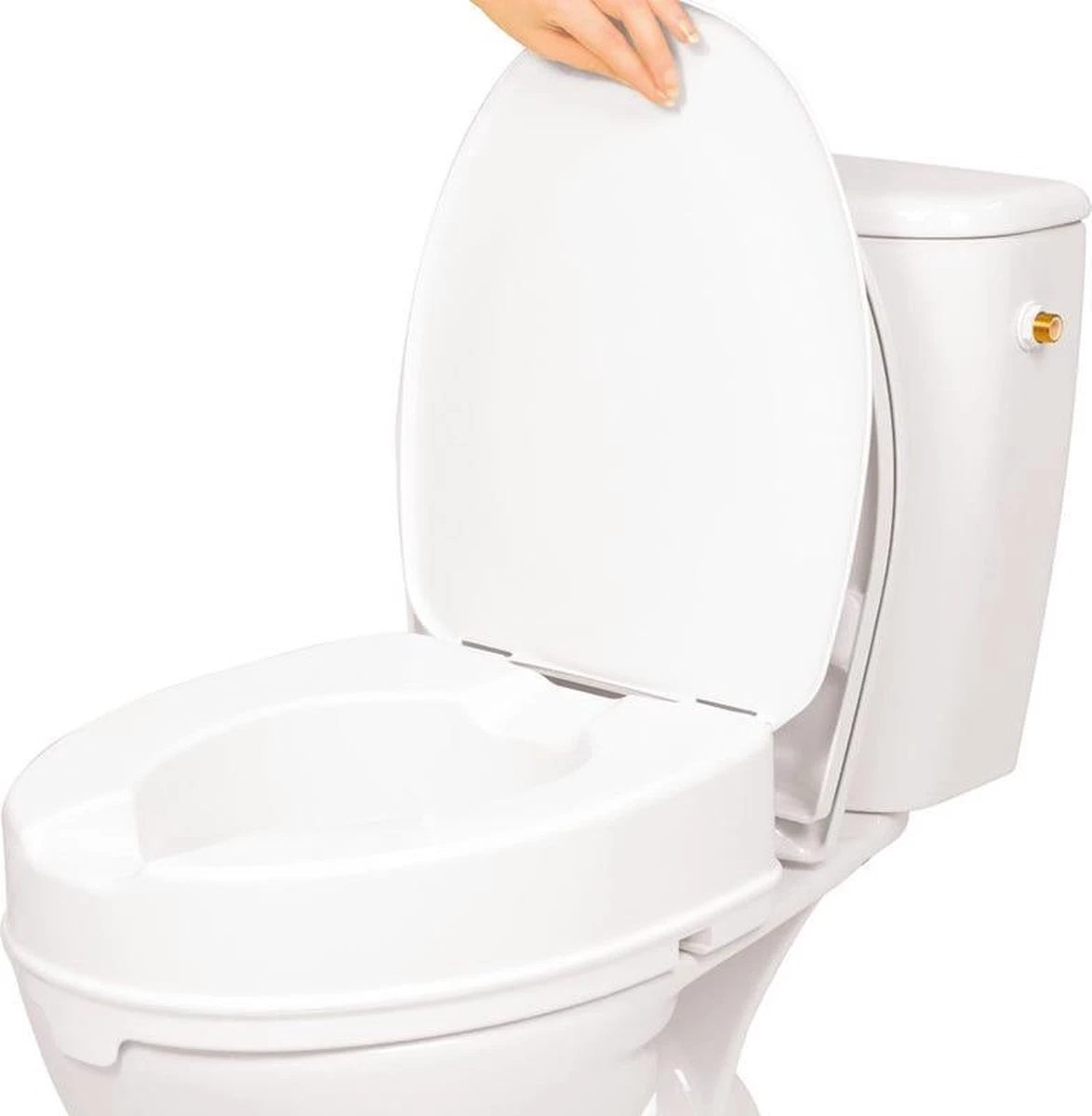 VITILITY Toiletverhoger Met Deksel 10 Cm - Wc Bril - Verhoogd Toilet 13 VITILITY Toiletverhoger Met Deksel 10 Cm - Wc Bril - Verhoogd Toilet - Afbeelding 11