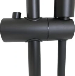 4bathroomz® Luxe Douchekolom Regendouche 20 Cm - Zwart -Badkamerproducten Winkel 1175x1200 1