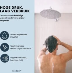 EcoRain™ Waterbesparende Douchekop Mark Met WATERFILTER - 50% Waterbesparend - Regendouche - 5 Sproeistanden - Hoge Druk - Betere Huid - Handdouche - Luxe Moderne Douchekop - Hoge Kwaliteit - Chrome -Badkamerproducten Winkel 1176x1200 1