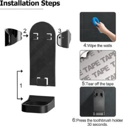 Tandenborstelhouder - Houder Elektrische Tandenborstel - Kleur Zwart - Zonder Boren - Geschikt Voor Oral B Toothbrush - Zelfklevend Hangende Houder 12 Tandenborstelhouder - Houder Elektrische Tandenborstel - Kleur Zwart - Zonder Boren - Geschikt Voor Oral B Toothbrush - Zelfklevend Hangende Houder -Badkamerproducten Winkel 1177x1200 1