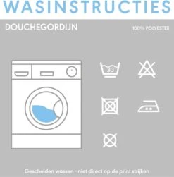 Sealskin Flow Douchegordijn 180x200 Cm - Polyester - Zwart / Wit 19 Sealskin Flow Douchegordijn 180x200 Cm - Polyester - Zwart / Wit -Badkamerproducten Winkel 1179x1200 1