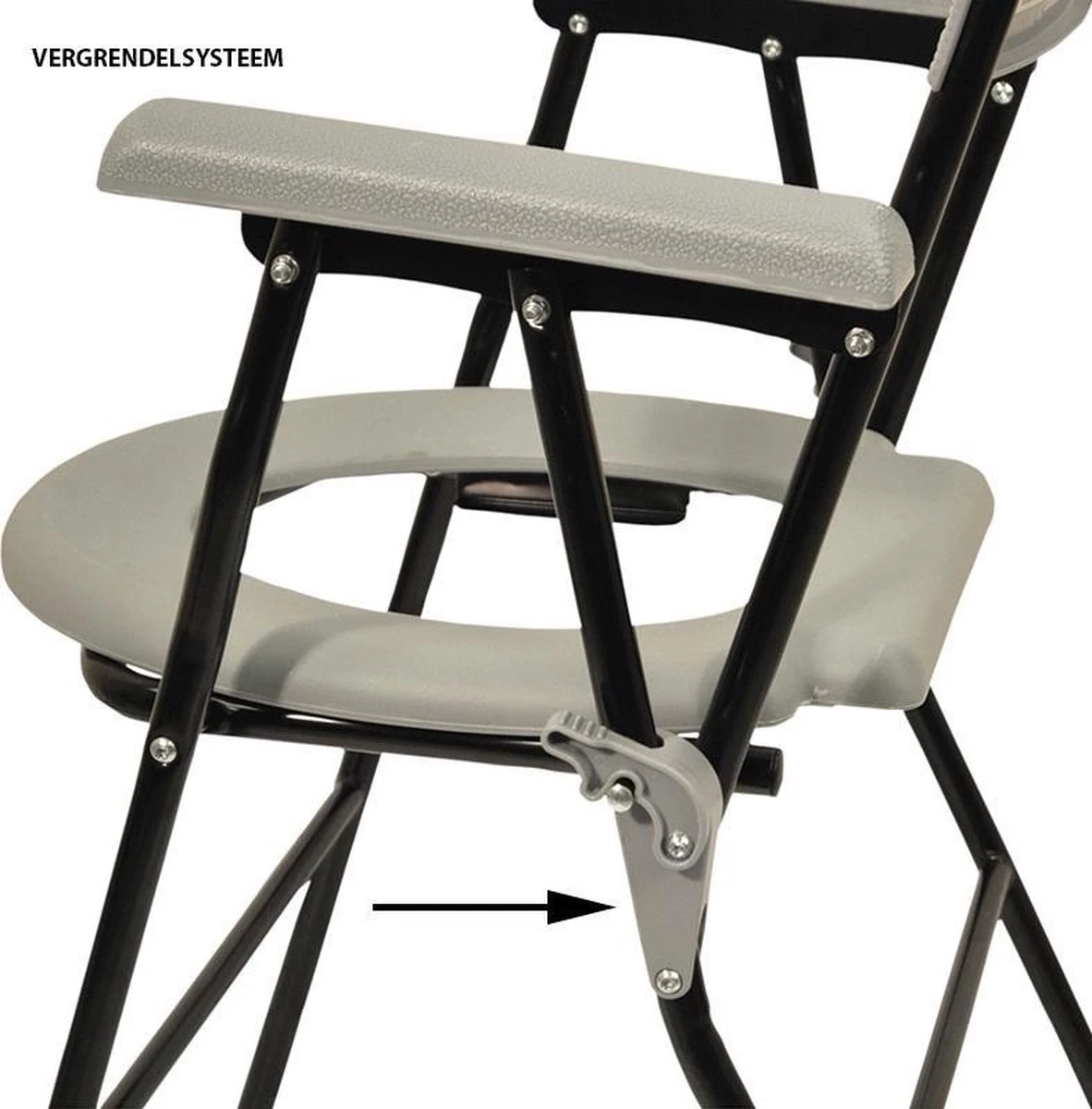 Aidapt Postoel Inklapbaar - Lichtgewicht 7 Aidapt Postoel Inklapbaar - Lichtgewicht - Afbeelding 5