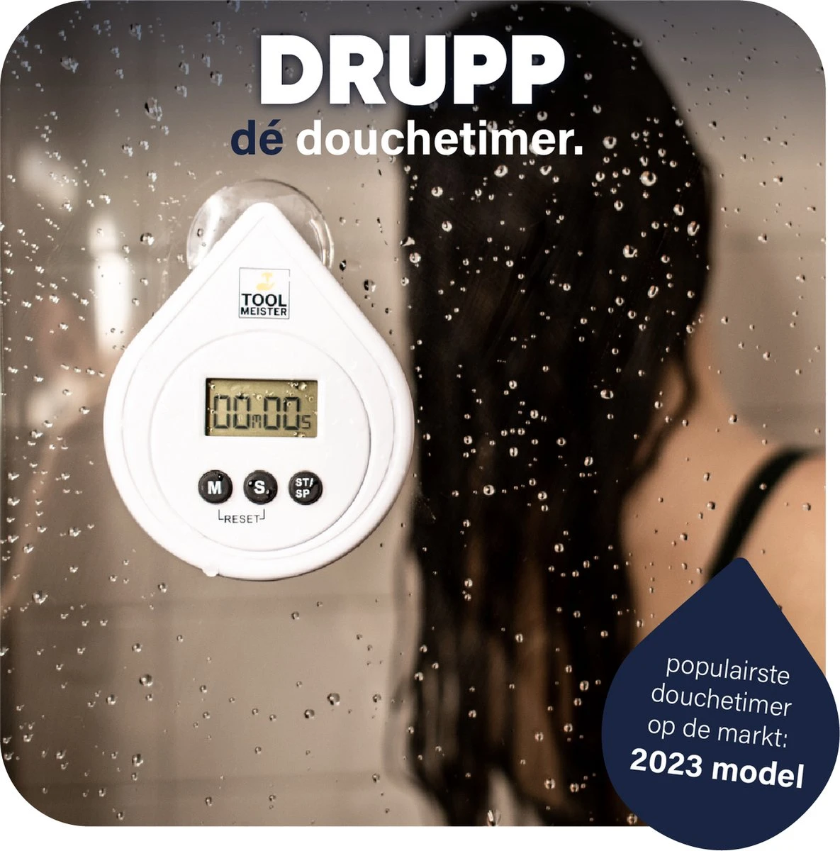 Tool Meister DRUPP - Douchetimer - Douche/Shower/Badkamer Timer & Klok - Coach - Waterdicht - Incl. Zuignap & Batterij 7 Tool Meister DRUPP - Douchetimer - Douche/Shower/Badkamer Timer & Klok - Coach - Waterdicht - Incl. Zuignap & Batterij - Afbeelding 5